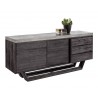 Sunpan Langley Sideboard - Angled view with Decor