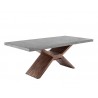 Sunpan Vixen Dining Table - 79" - Angled