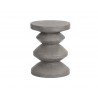 SUNPAN Athen End Table - Anthracite Grey, Frontview