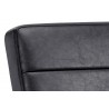 Jafar Dining Armchair - Vintage Black - Seat Back Close-up