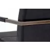 SUNPAN Jafar Dining Armchair - Vintage Black - Back Frame Close-up - SUNPAN Jafar Dining Armchair - Vintage Black - Back Frame Close-up