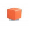 Marco Swivel Ottoman - Orange - Angled View