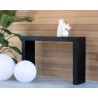 Axle Console Table - Concrete - Black - Lifestyle