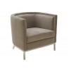  Sunpan Wales Lounge Chair - Grey - Angled
