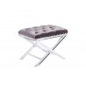 Sunpan Allura Stool in Light Grey - Angled