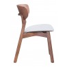 Russell Dining Chair Walnut and Light Gray - side