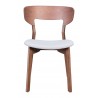 Russell Dining Chair Walnut and Light Gray - Front