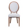 Zuo Modern Regents Dining Chair Walnut and Light Gray - Front