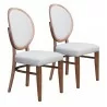Zuo Modern Regents Dining Chair Walnut and Light Gray - Set of 2 - Zuo Modern Regents Dining Chair Walnut and Light Gray - Set of 2