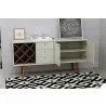 Manhattan Comfort Utopia 4 Bottle Wine Rack - Open Cabinets - Manhattan Comfort Utopia 4 Bottle Wine Rack - Open Cabinets