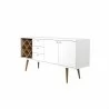 Manhattan Comfort Utopia 4 Bottle Wine Rack - Open Cabinets - Manhattan Comfort Utopia 4 Bottle Wine Rack - Open Cabinets