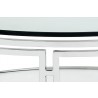 Sunpan Andros Coffee Table - Stainless Steel - Side Close-up