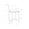  Sunpan Alba Counter Stool - White - Dimensions