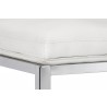  Sunpan Alba Counter Stool - White - Seat Close-up
