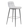 Zuo Modern Tangiers Barstool in White - Angled