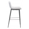 Zuo Modern Tangiers Barstool in White - Side