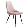 Zuo Modern Piccolo Dining Chair in Pink - Angled