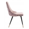 Zuo Modern Piccolo Dining Chair in Pink - Side