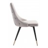 Zuo Modern Piccolo Dining Chair in Gray - Side