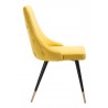 Zuo Modern Piccolo Dining Chair in Yellow - Side