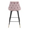 Zuo Modern Piccolo Counter Stool in Pink - Back View