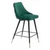 Zuo Modern Piccolo Counter Stool in Green - Angled - Zuo Modern Piccolo Counter Stool in Green - Angled