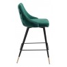 Zuo Modern Piccolo Counter Stool in Green - Side