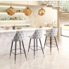 Zuo Modern Piccolo Barstool in Gray - Lifestyle