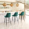 Zuo Modern Piccolo Barstool in Green - Lifestyle