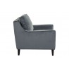 Sunpan Hanover Armchair in Granite - Side Angle