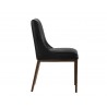 Halden Dining Chair - Vintage Black - Side Angle