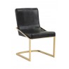Sunpan Marcelle Dining Chair in Black Croc - Angled