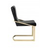 Sunpan Marcelle Dining Chair in Black Croc - Side