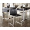 Blair Dining Chair - Stainless Steel - Black Croc - Lifestyle