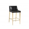 Lawrence Counter Stool - Obsidian Black - Angled