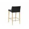 Lawrence Counter Stool - Obsidian Black - Back Angle