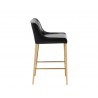 Lawrence Counter Stool - Obsidian Black - Side Angle