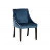 Sunpan Lucille Dining Chair in Ink Blue - Angled View