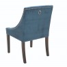 Sunpan Lucille Dining Chair in Ink Blue - Back Angled