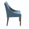 Sunpan Lucille Dining Chair in Ink Blue - Side View