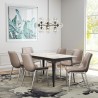 Zuo Modern Magnus Dining Chair in Brown and Silver - Lifestyle