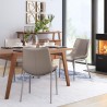 Zuo Modern Magnus Dining Chair in Brown and Silver - Lifestyle 2