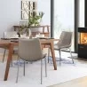 Zuo Modern Magnus Dining Chair in Brown and Silver - Lifestyle 2 - Zuo Modern Magnus Dining Chair in Brown and Silver - Lifestyle 2