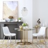 Zuo Modern Magnus Dining Chair in White and Silver - Lifestyle