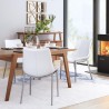 Zuo Modern Magnus Dining Chair in White and Silver - Lifestyle 2