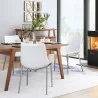 Zuo Modern Magnus Dining Chair in White and Silver - Lifestyle 2 - Zuo Modern Magnus Dining Chair in White and Silver - Lifestyle 2