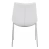 Zuo Modern Magnus Dining Chair in White and Silver - Back View - Zuo Modern Magnus Dining Chair in White and Silver - Back View