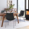 Zuo Modern Magnus Dining Chair in Black and Silver - Lifestyle 2