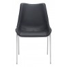 Zuo Modern Magnus Dining Chair in Black and Silver - Front