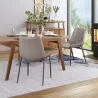Zuo Modern Magnus Dining Chair in Brown and Walnut - Lifesytle 3 - Zuo Modern Magnus Dining Chair in Brown and Walnut - Lifesytle 3